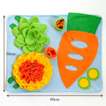 Load image into Gallery viewer, Fleece Rabbit Snuffle Mat with Hay Pocket – Slow Feeding, Enrichment & Non-Slip Design