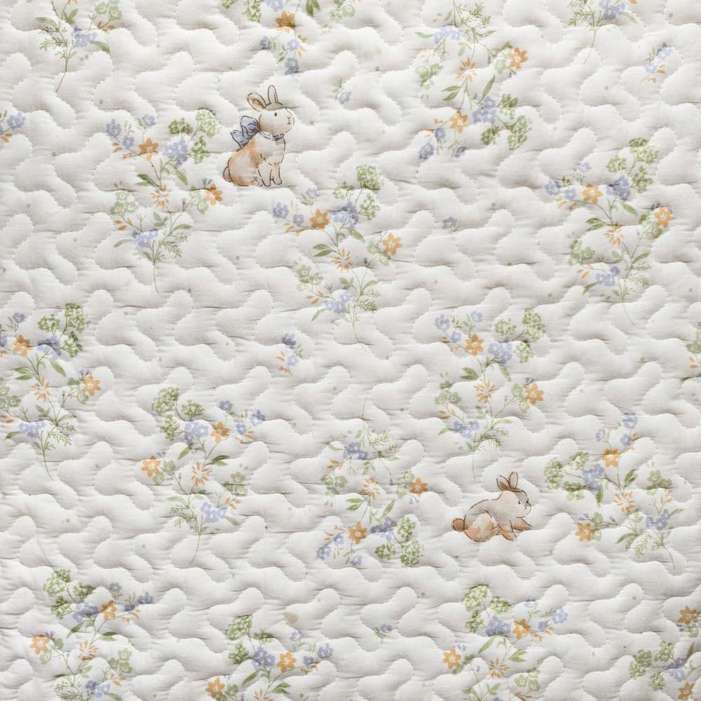 Non-Slip Quilted Cotton Rabbit Foot Mat –Paw Protection, Cushioned & Easy to Wash
