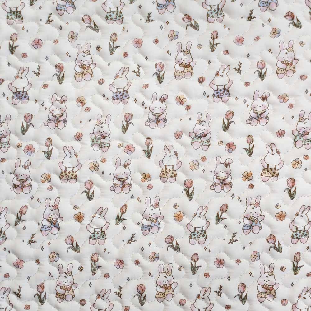 Non-Slip Quilted Cotton Rabbit Foot Mat –Paw Protection, Cushioned & Easy to Wash