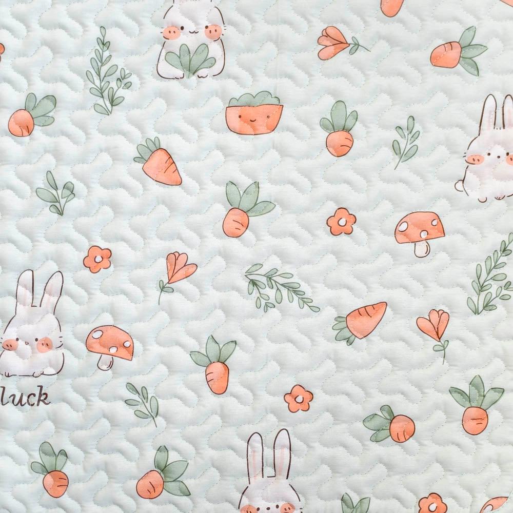 Non-Slip Quilted Cotton Rabbit Foot Mat –Paw Protection, Cushioned & Easy to Wash