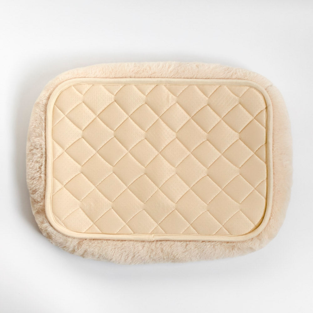 Plush Bunny-Fur-Like Rabbit Bed & Mat with Raised Edges – Cozy, Supportive & Non-Slip