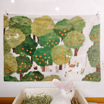 Load image into Gallery viewer, Soft Fabric Bunny Wall Hanging Backdrop – Lightweight, Vivid &amp; Easy to Hang