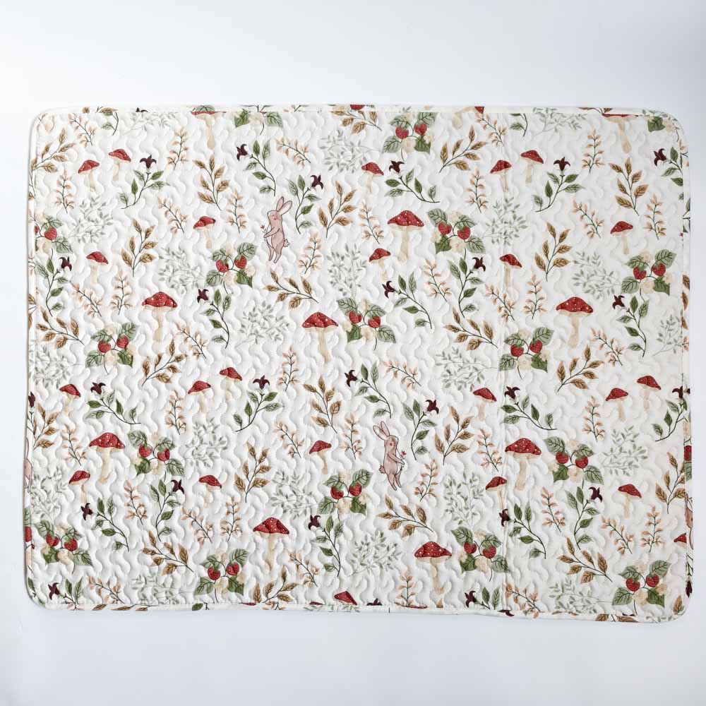 Non-Slip Quilted Cotton Rabbit Foot Mat –Paw Protection, Cushioned & Easy to Wash